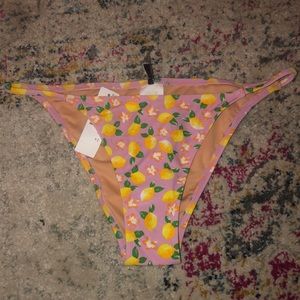 Lemonade print bikini bottoms